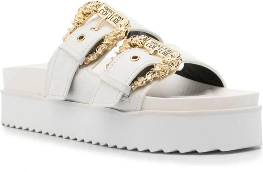 Versace Jeans Couture Arizona Witte Slippers Vrouwen Volwassen