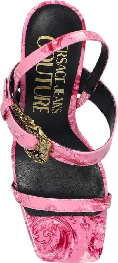 Versace Jeans Couture Barocco Buckle Sandalen met Hak - Foto 2