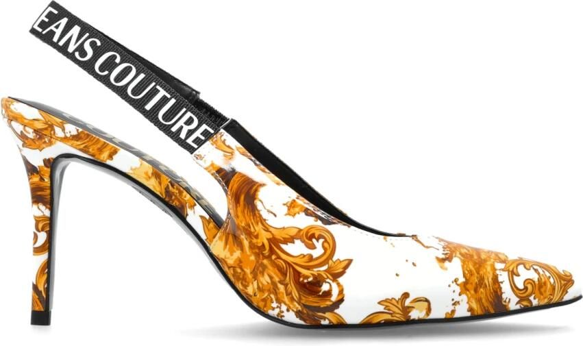 Versace Jeans Couture Barocco Pattern Pumps met Hak