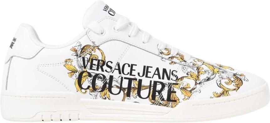 Versace Jeans Couture Witte Barocco Print Sneakers met Veters - Foto 3