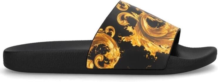 Versace Jeans Couture Barocco Print Slide Sandalen