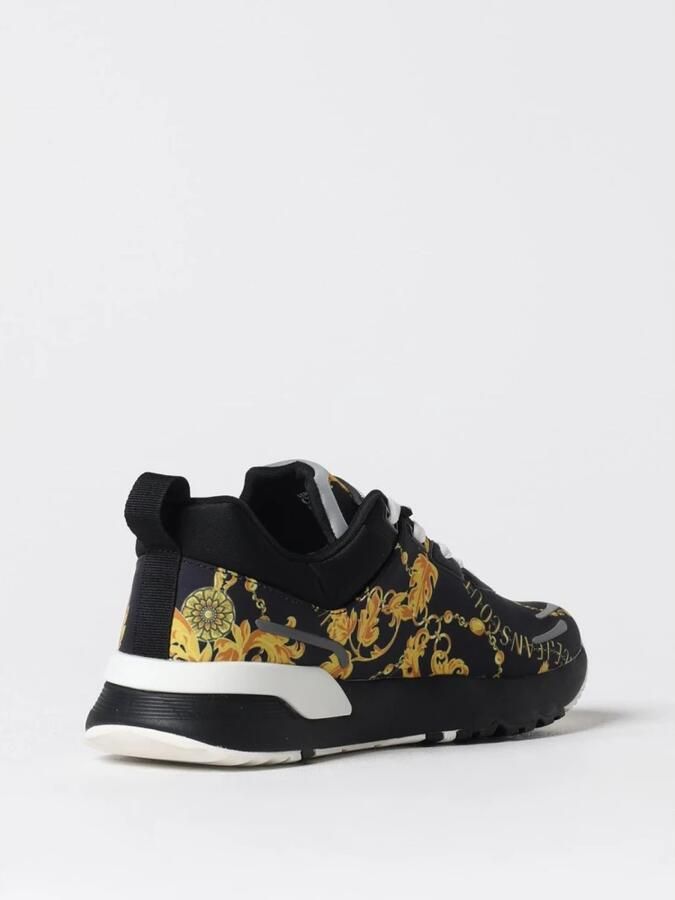 Versace Jeans Couture Abstract Multicolor Veterschoenen Black Heren
