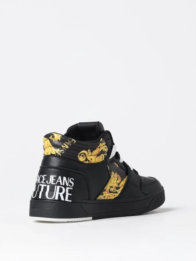 Versace Jeans Couture Zwarte Sneakers voor Mannen Aw24 Black Heren