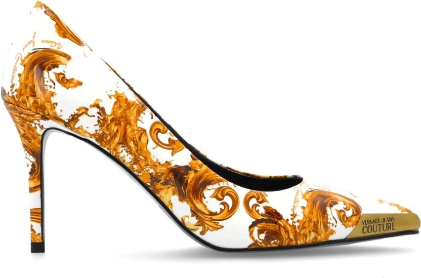 Versace Jeans Couture Baroque Print Pumps