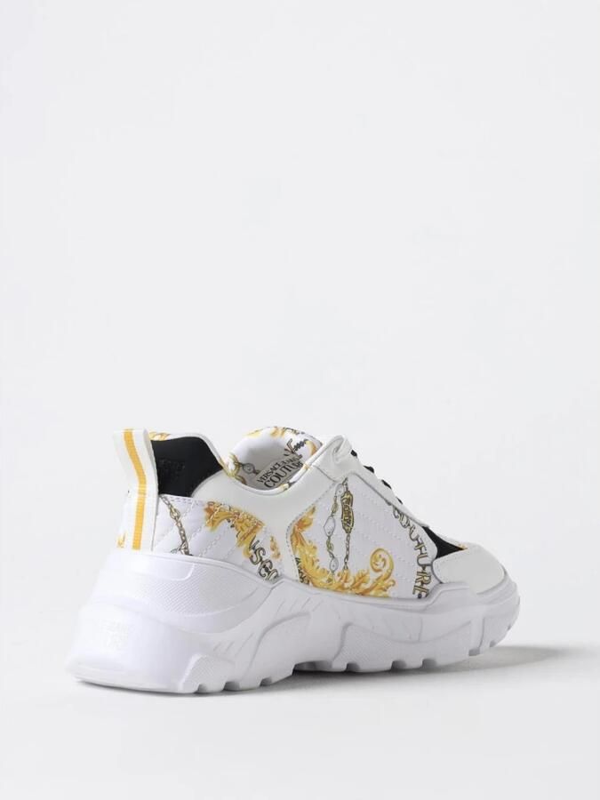 Versace Jeans Couture Witte Sneakers voor Mannen Aw24 Multicolor Heren