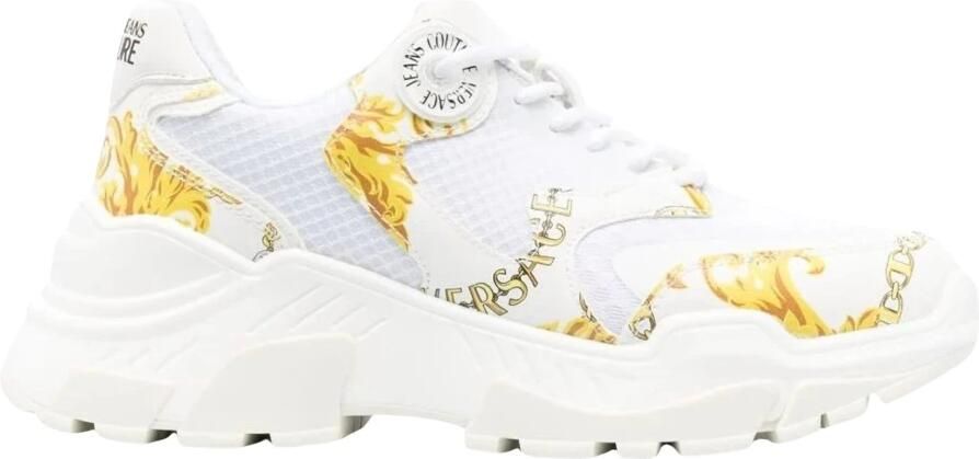 Versace Jeans Couture Witte Sneakers voor Dames Aw23 White