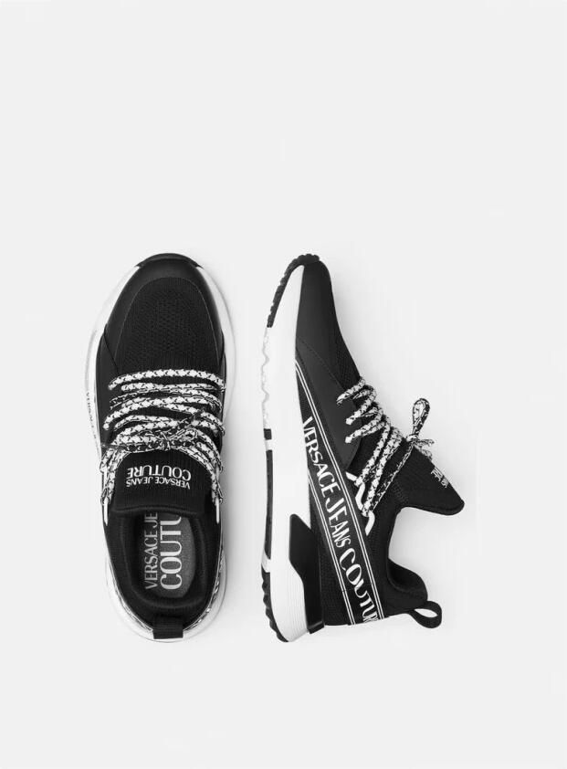 Versace Jeans Couture Dynamische Zwarte Sneaker Logo