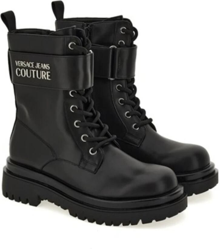 Versace Jeans Couture Zwarte Enkellaarzen voor Vrouwen Black Dames - Foto 5