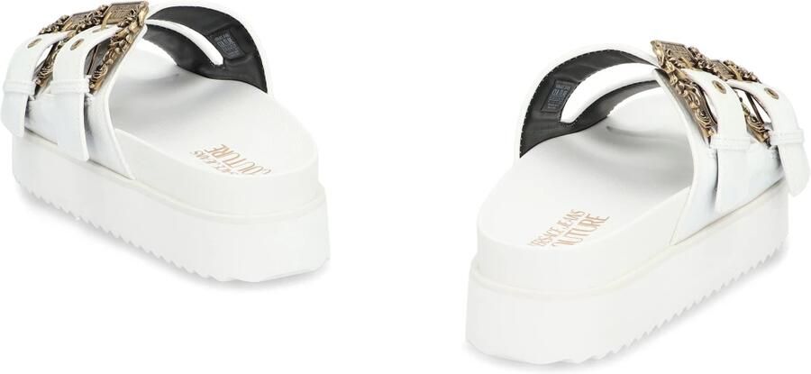 Versace Jeans Couture Gespbanden Rubber Slides Plateau Sandalen - Foto 3