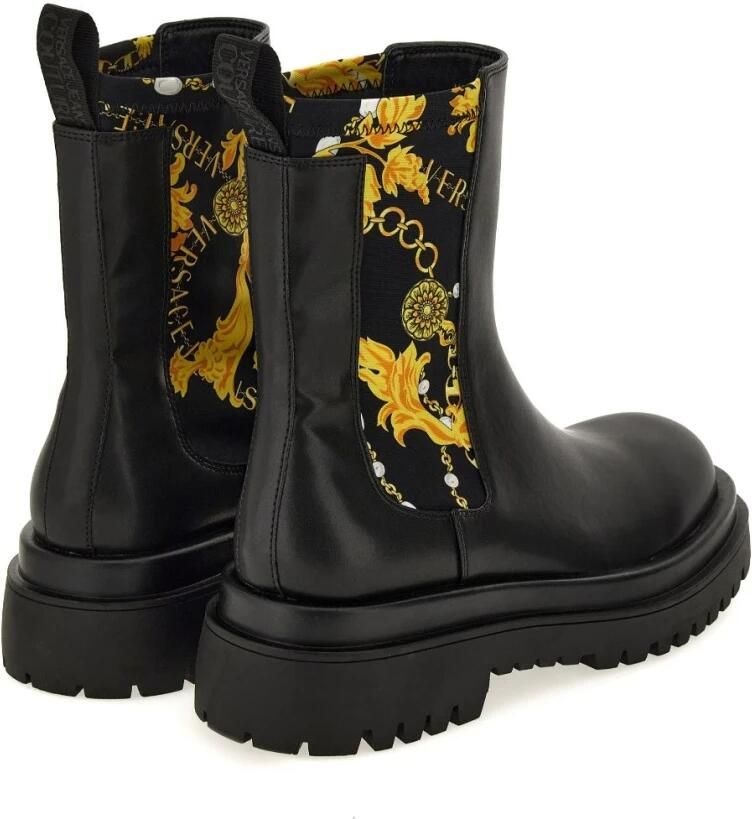 Versace Jeans Couture Zwarte synthetische laarzen voor dames Black