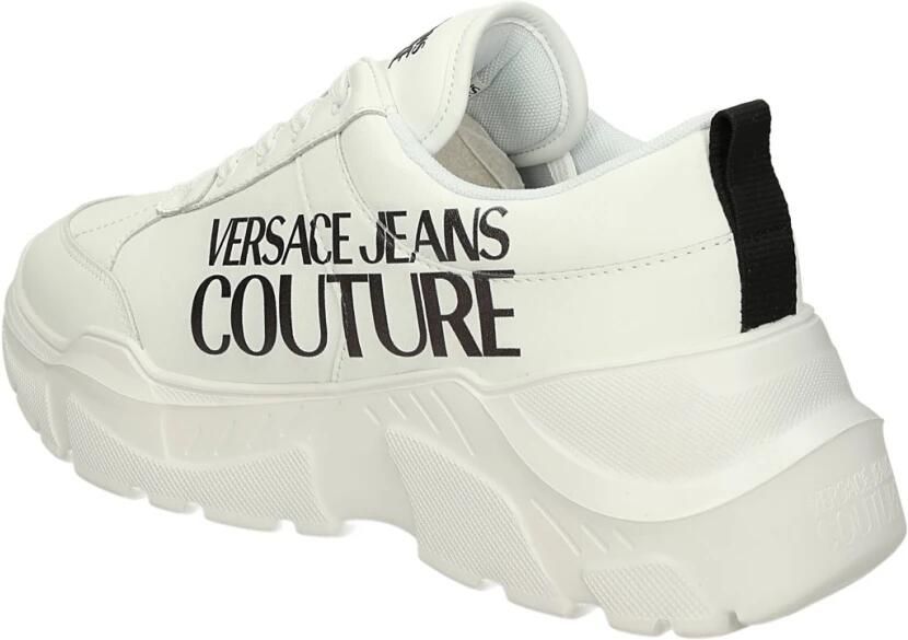 Versace Jeans Couture Lage leren sneakers met uitneembare binnenzool