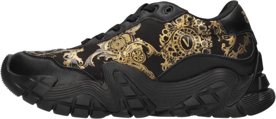 Versace Jeans Couture Baroque Print Sneakers Zwart Heren