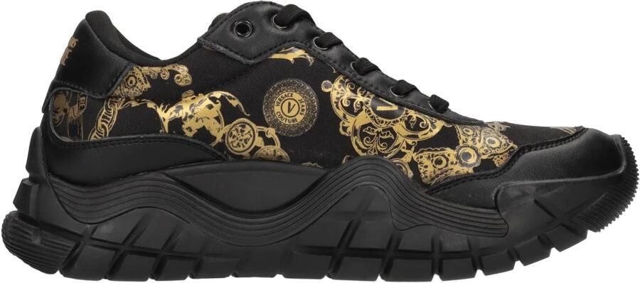 Versace Jeans Couture Baroque Print Sneakers Zwart Heren - Foto 4