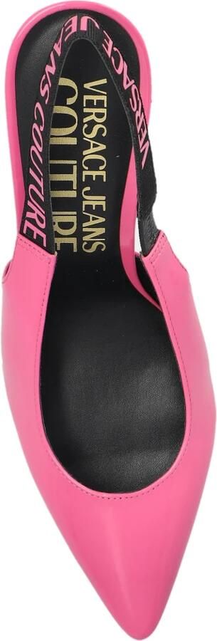 Versace Jeans Couture Logo Scarlett Patent Slingback Pumps - Foto 2