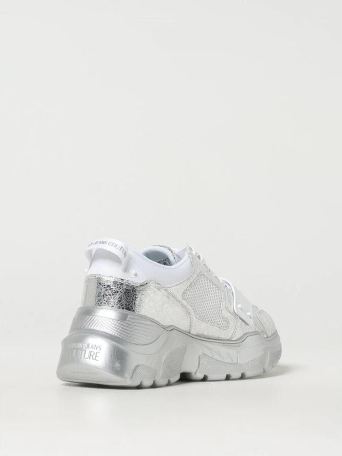 Versace Jeans Couture Metallic Leather Sneakers Chunky Sole