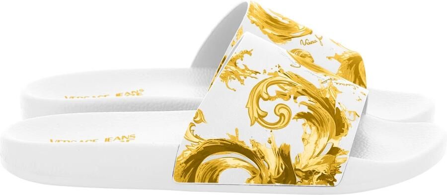 Versace Jeans Couture Slippers met barokprint