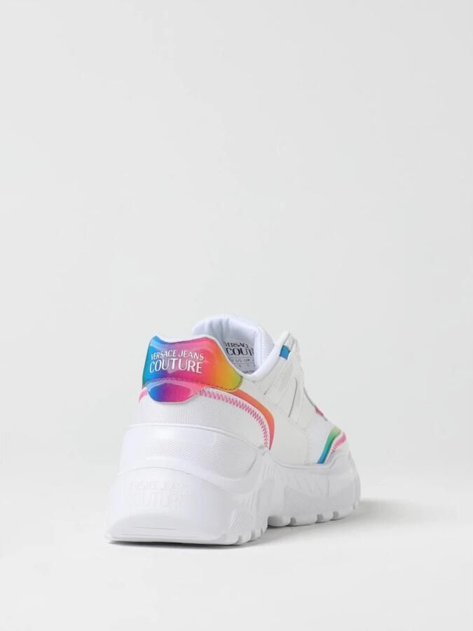 Versace Jeans Couture Rainbow Stitch Detail Chunky Sneakers Wo White - Foto 3