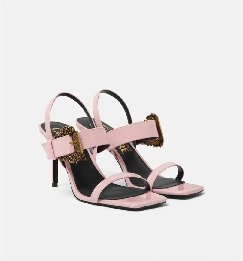 Versace Jeans Couture Rosa Open Teen Sandalen met Stilettohak