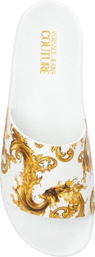 Versace Jeans Couture Versace Couture Heren Slipper Wit YA3SQ4 G03 Gummy Baroque - Foto 3