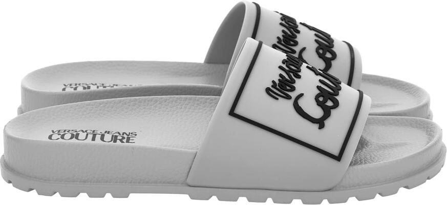 Versace Jeans Couture Slides met geribbelde zool