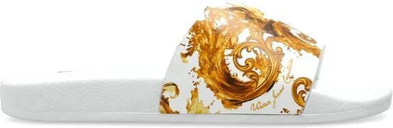 Versace Jeans Couture Slippers met barokprint
