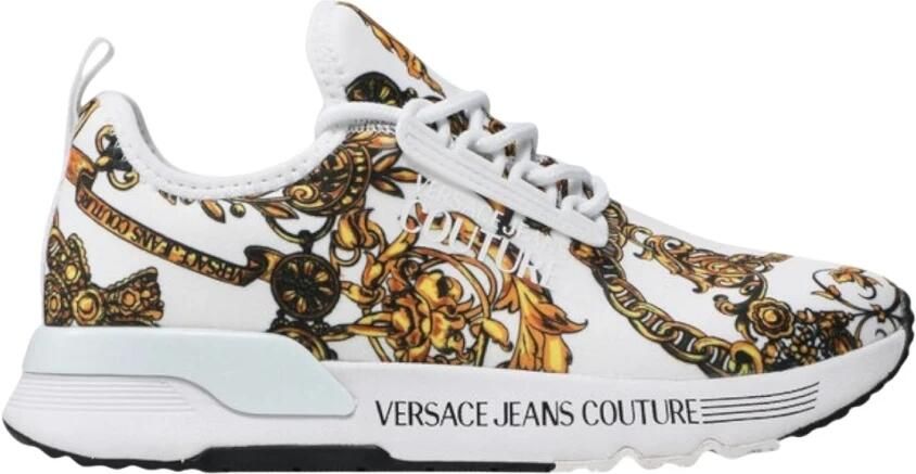 Versace Jeans Couture Sneakers with Logo Wit Dames