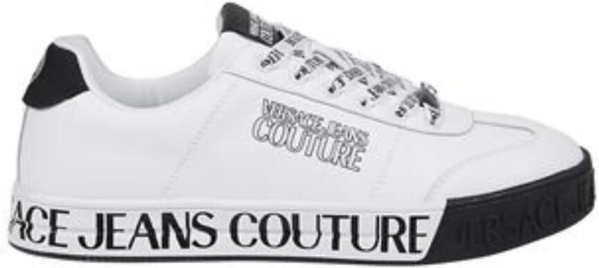 Versace Jeans Couture Stijlvolle leren sneakers White Heren - Foto 3
