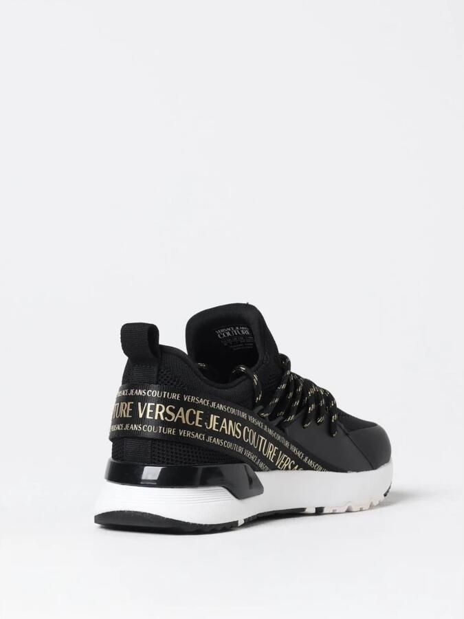 Versace Jeans Couture Zwarte Sneakers voor Vrouwen Aw24 Black Dames