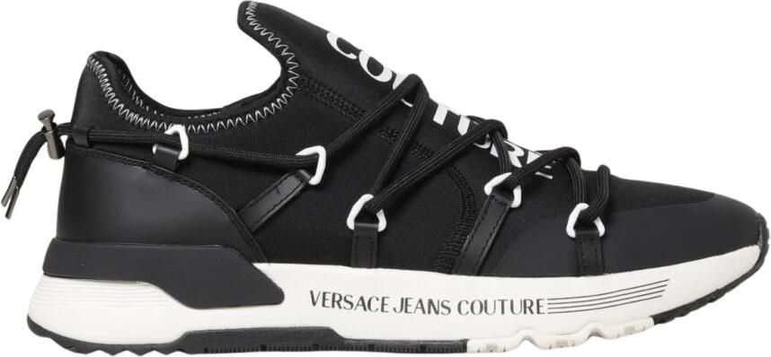 Versace Jeans Couture Zwarte Logo Print Sneakers - Foto 4