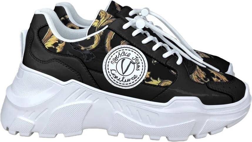 Versace Jeans Couture Low-Top Sneakers Fondo Speedtrack Dis. Sc7 in zwart