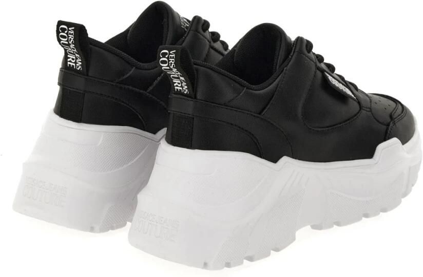 Versace Jeans Couture Zwarte Sneakers CV Collectie Zwart Dames