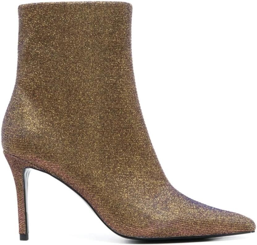 Versace Jeans Couture Glitterende Scarlett Enkellaarzen Yellow Dames