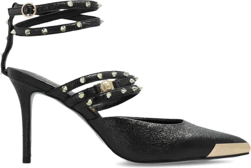 Versace Jeans Couture Studded Scarlett Slingback Mid Pumps