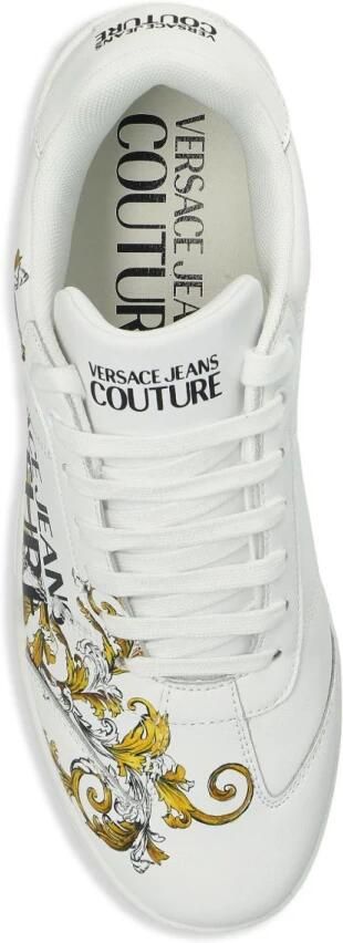 Versace Jeans Couture Witte Barocco Print Sneakers met Veters - Foto 2