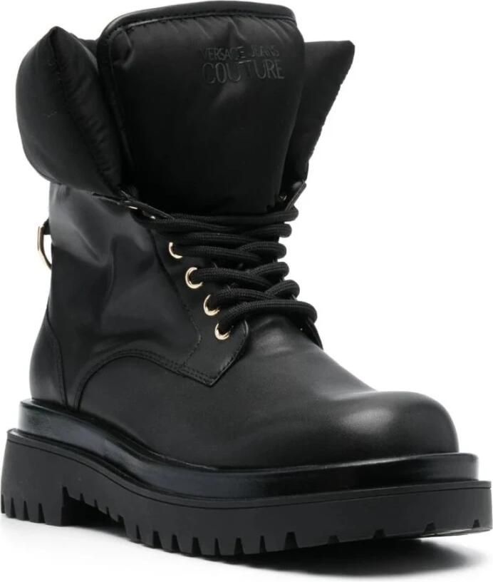 Versace Jeans Couture Zwarte Eco Leren Laarzen voor Vrouwen Black Dames - Foto 6