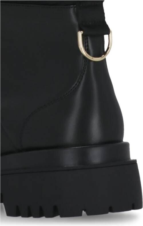Versace Jeans Couture Zwarte Eco Leren Laarzen voor Vrouwen Black Dames - Foto 2