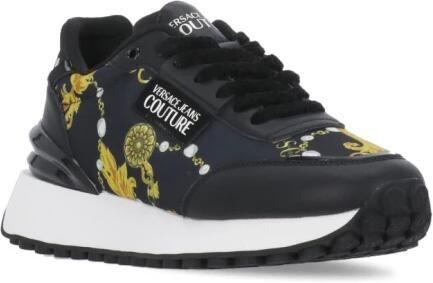 Versace Jeans Couture Multicolor Abstract Vetersluiting Sneakers Black Dames - Foto 6