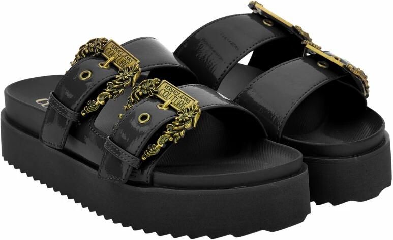 Versace Jeans Couture Zwarte Slippers