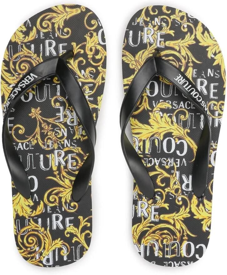 Versace Jeans Couture Logo Couture Flip flops Zwart Dames - Foto 2