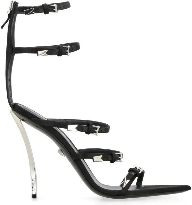 Versace Kalfsleren Stiletto Hak Sandalen
