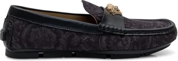 Versace La Medusa Jacquard Canvas Driver Schoenen