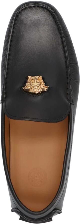 Versace Zwarte platte schoenen Black Heren