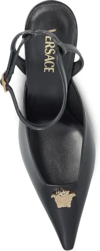 Versace La Medusa leren slingback pumps 85 mm - Foto 2