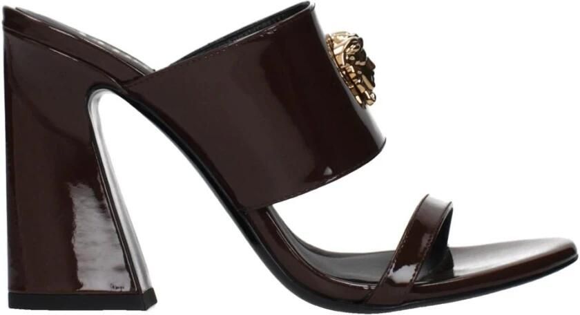 Versace Leren Sandalen met Naaldhak