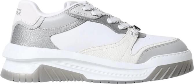 Versace Grijze Sneakers voor nen Aw24 White
