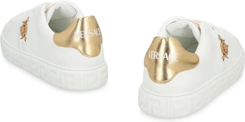 Versace Medusa Head Detail Leather Sneakers - Foto 2