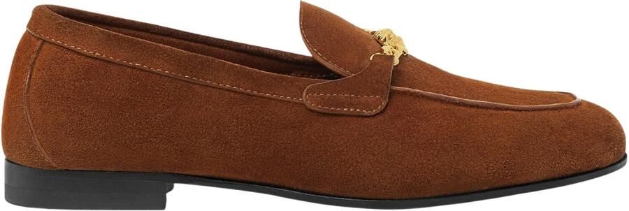 Versace Medusa Suede Slippers