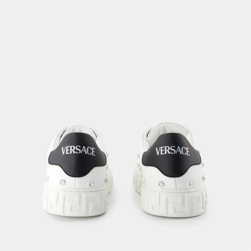 Versace Medusa Versierde Leren Sneakers - Foto 3