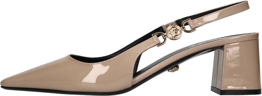 Versace Luxe Leren Slingback Sandaal Pink Dames