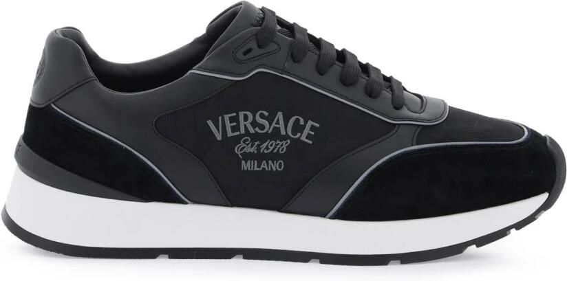 Versace Milano Sneakers met Barocco Patroon Black Heren - Foto 2